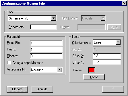 Numerazione Automatica Fili